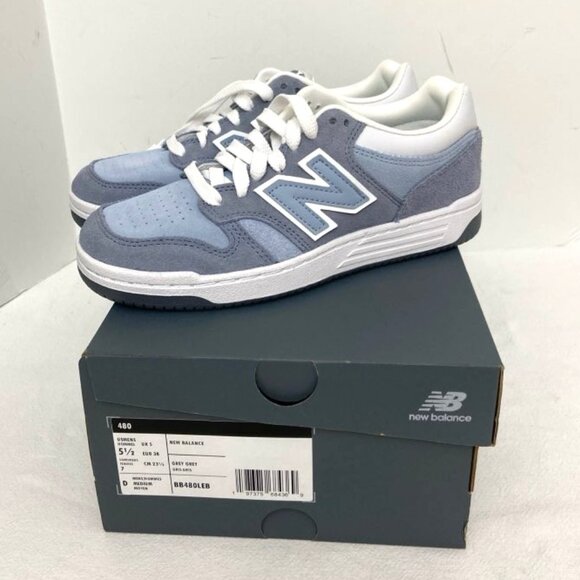 New Balance Shoes - New Balance 480 Arctic Grey (Blue) BB480LEB Women 7 Men 5.5 Athletic Athleisure
